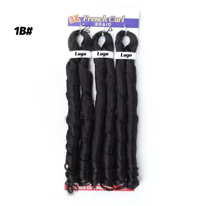 French Curls Braiding Hair Extensions