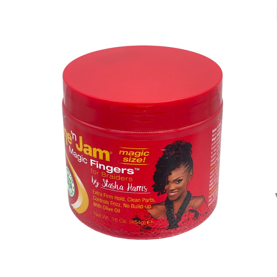 Shine-n-Jam Magic Ampro Gel for Braids -Works on Any Hair Texture to Create Multiple Styles - 454 g