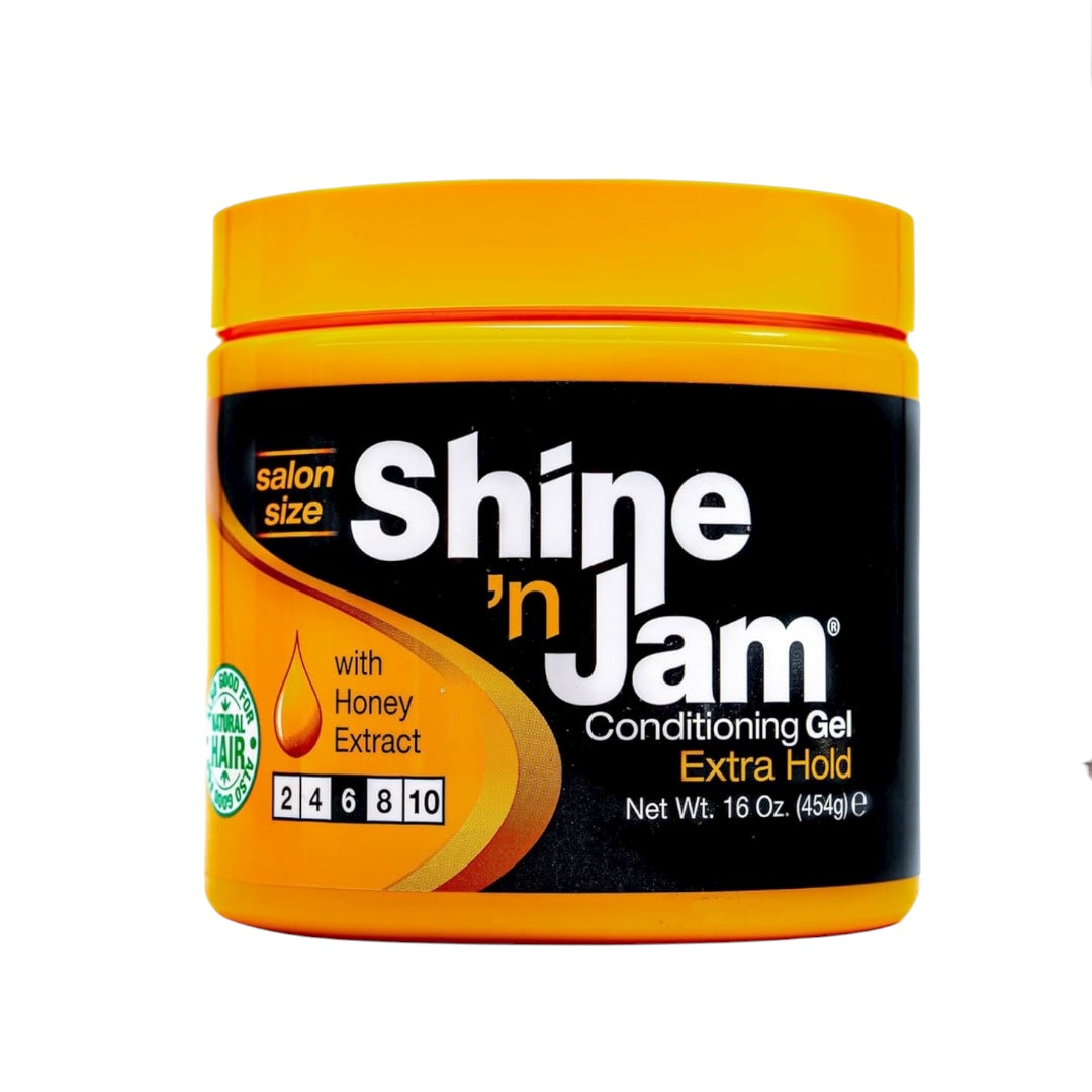 Shine-n-Jam Magic Ampro Gel for Braids -Works on Any Hair Texture to Create Multiple Styles - 454 g