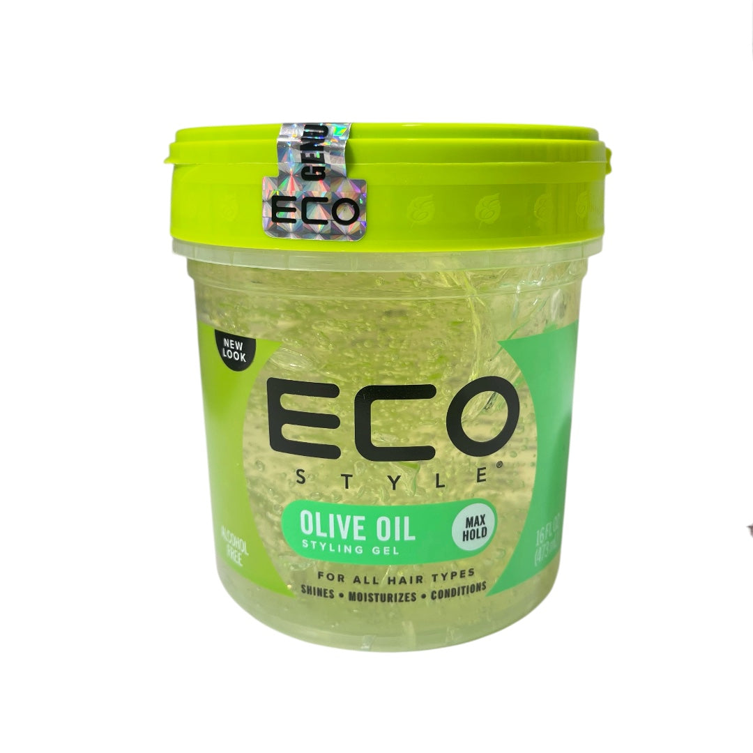 Eco Style Olive Oil Hair Styling Gel, 473 ml work on any Hair Texture to Create Multiple Styles