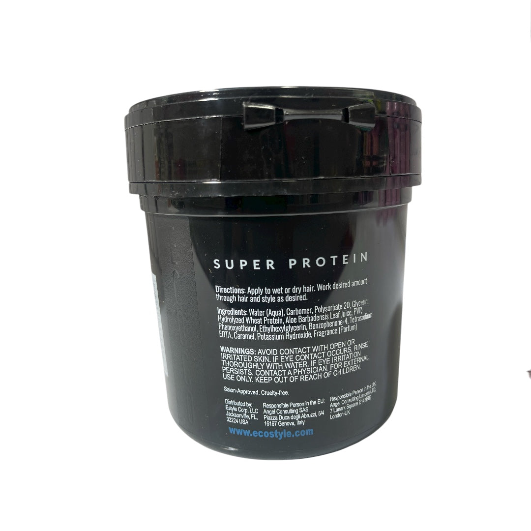 Eco Style Super Protein Hair Styling Gel, 473 ml work on any Hair Texture to Create Multiple Styles