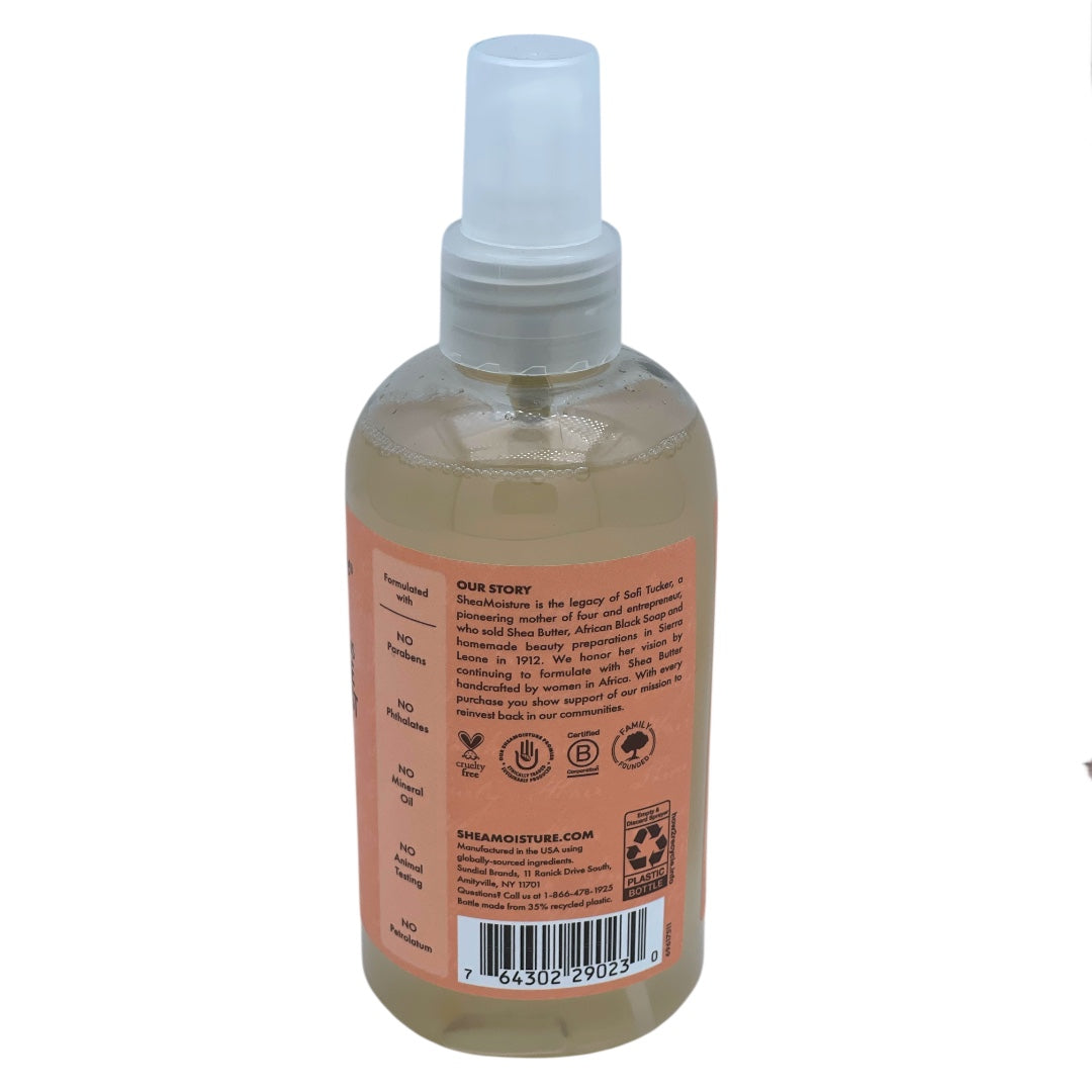 hea Moisture COCONUT & HIBISCUS HOLD & SHINE MOISTURE MIST Shine & Tame Frizz THICK, CURLY HAIR made with FAIR TRADE SHEA BUTTER 237 ml