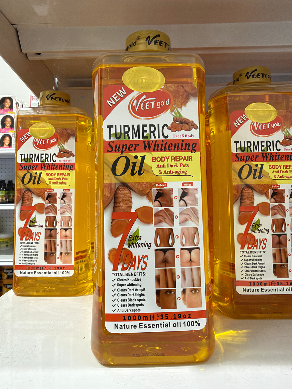 TURMERIC
Face&Body
Super Whitening
Oil 1000L