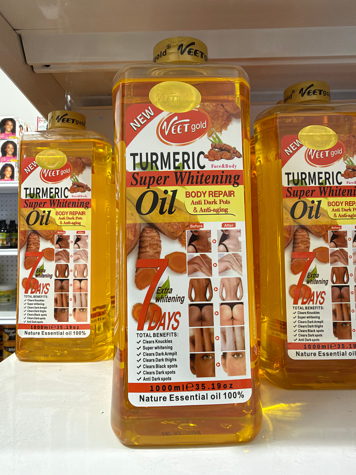 TURMERIC
Face&Body
Super Whitening
Oil 1000L
