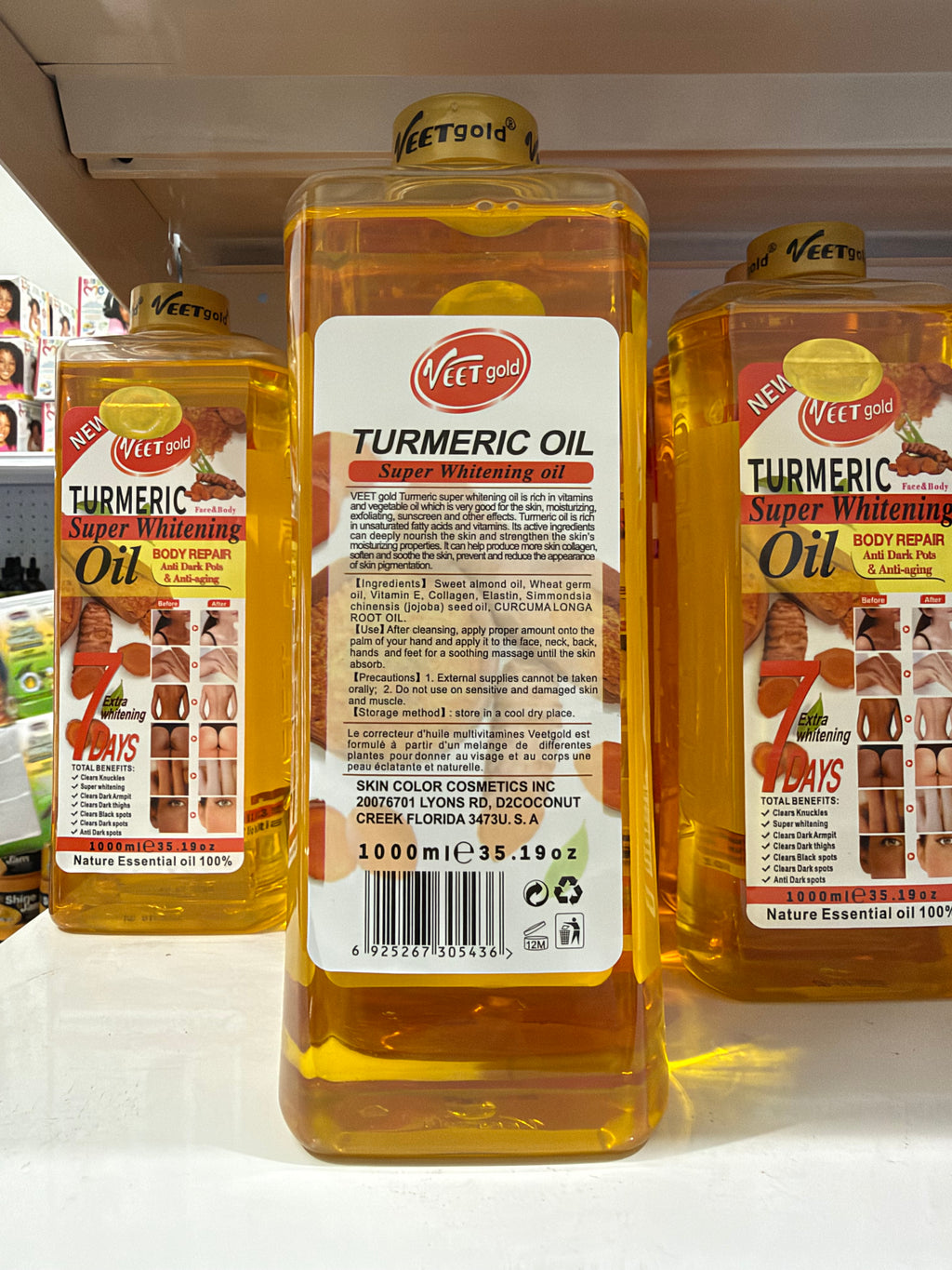 TURMERIC
Face&Body
Super Whitening
Oil 1000L