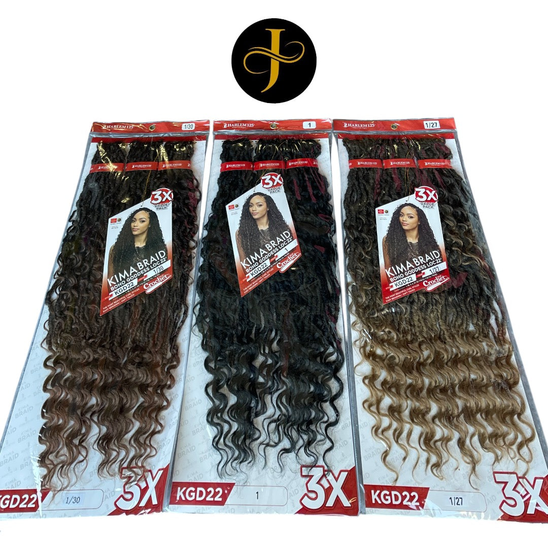BOHO BRAIDS GODESS Faux Loc 22″ 3X VALUE PACK