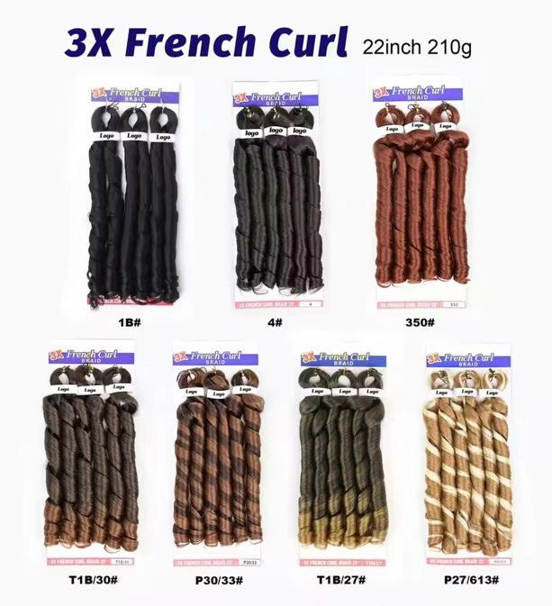 FREEPRESS BRAID 3X French Curl BRAID 22"