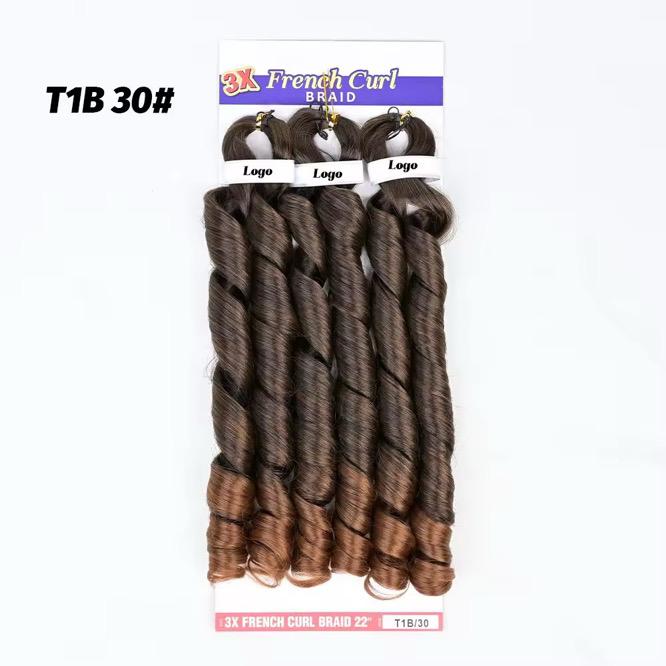 French Curls Braiding Hair Extensions