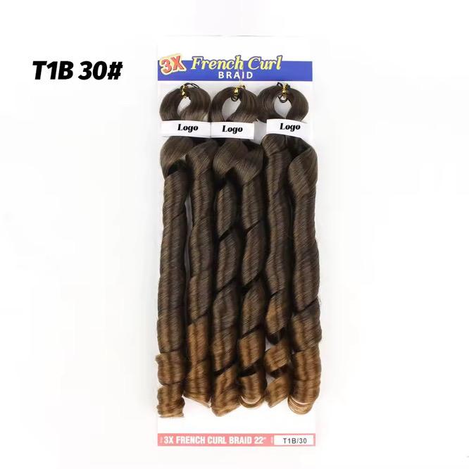 French Curls Braiding Hair Extensions