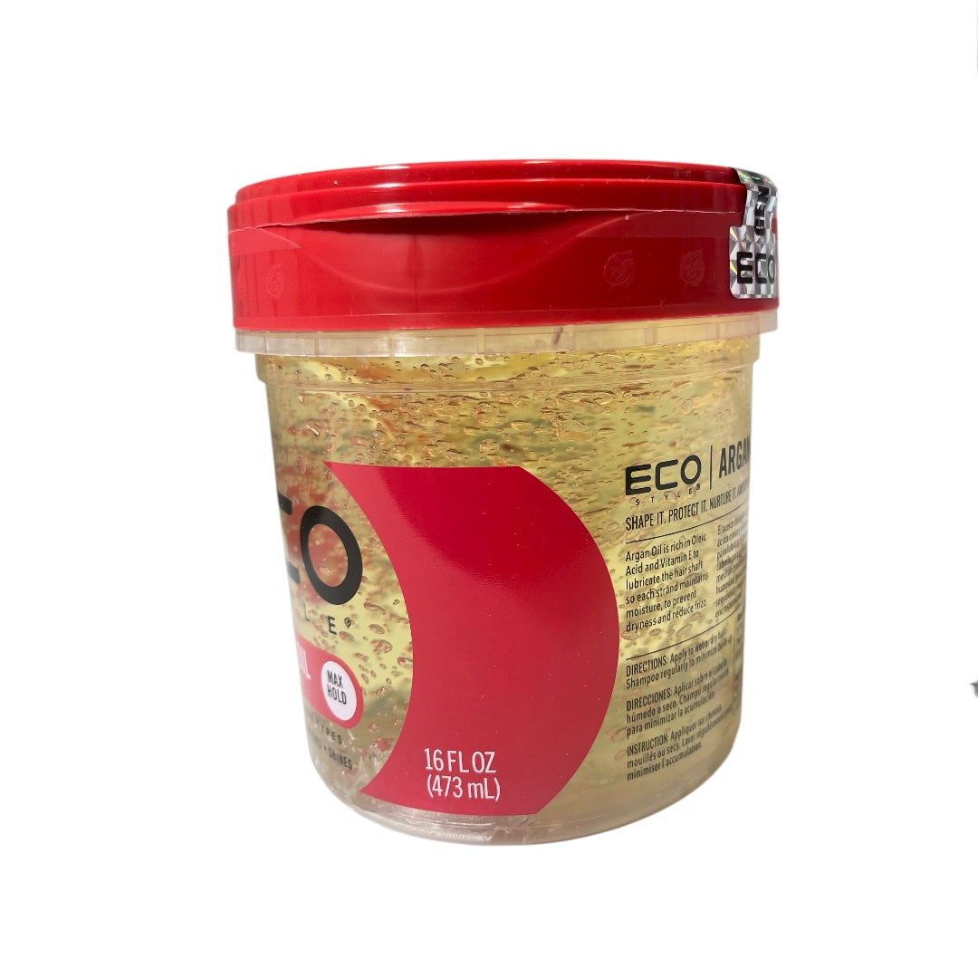 Eco Style Moroccan Argan Oil Styling Gel, 473m work on any Hair Texture to Create Multiple Styles
