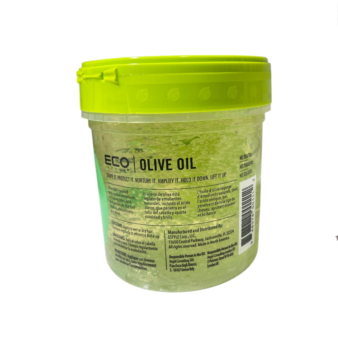 Eco Style Olive Oil Hair Styling Gel, 473 ml work on any Hair Texture to Create Multiple Styles