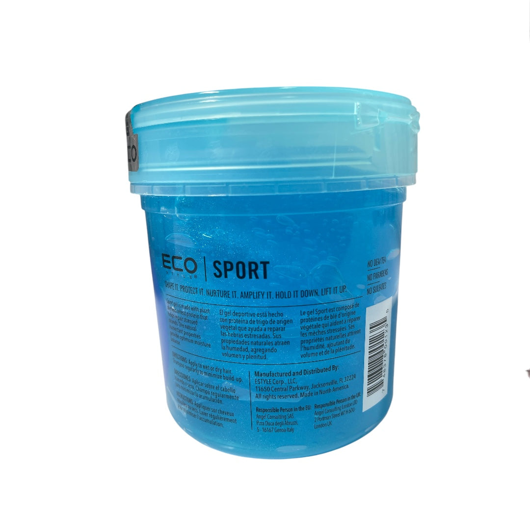Eco Style SPORT STYLING GEL-BLUE-473g work on any Hair Texture to Create Multiple Styles