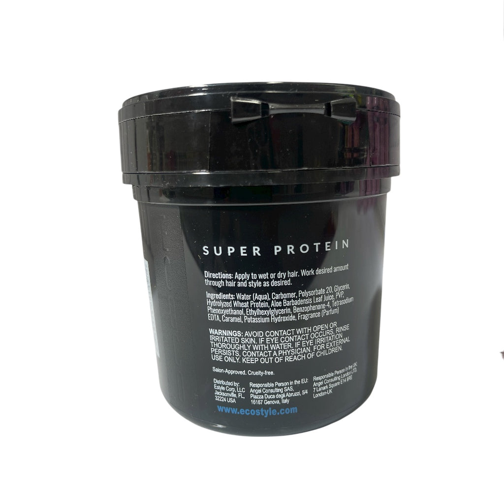 Eco Style Super Protein Hair Styling Gel, 473 ml work on any Hair Texture to Create Multiple Styles