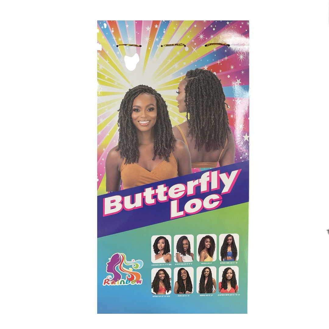 Butterfly Locs Packs Pre Looped Handmade Distressed Faux Locs Crochet 14"
