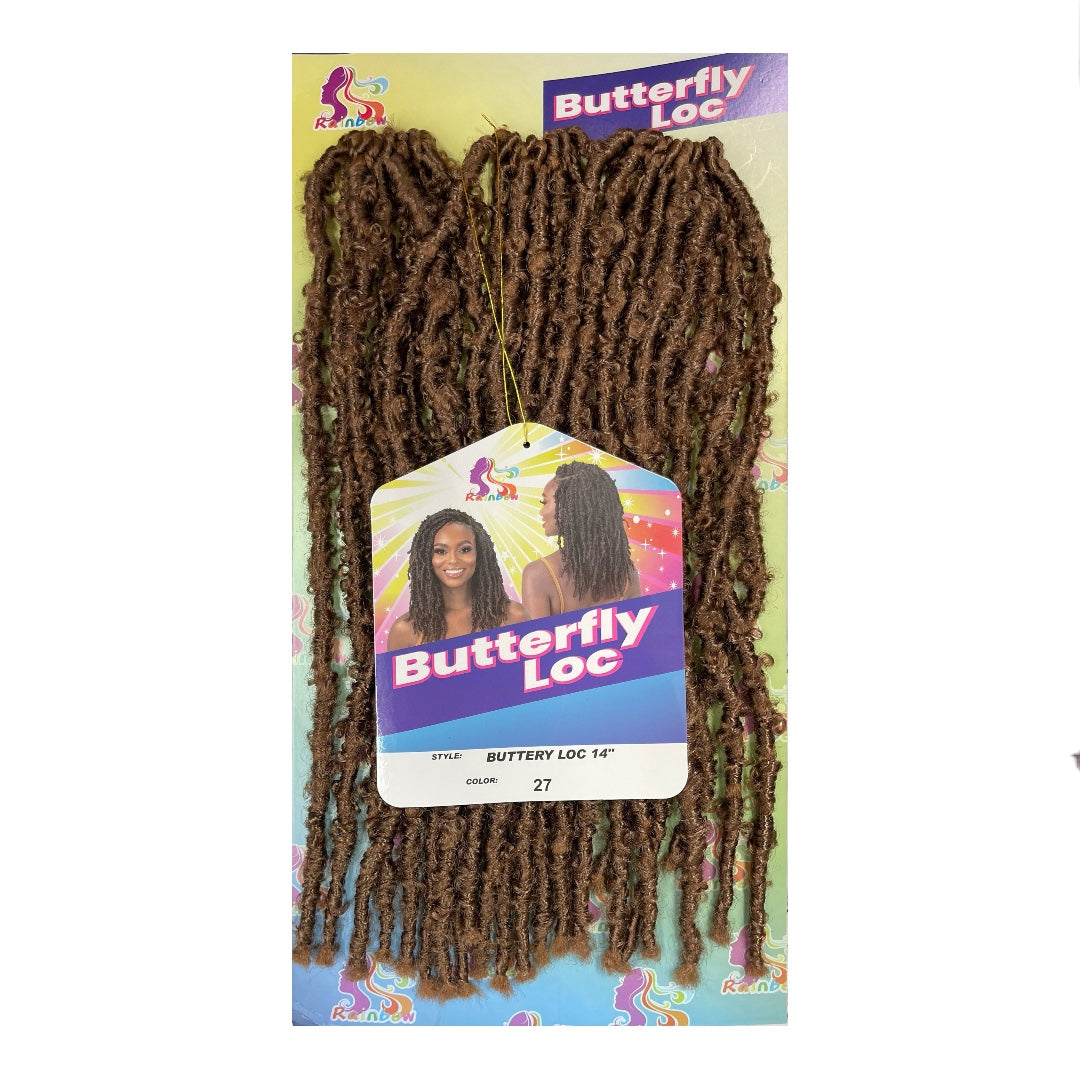 Butterfly Locs Packs Pre Looped Handmade Distressed Faux Locs Crochet 14"