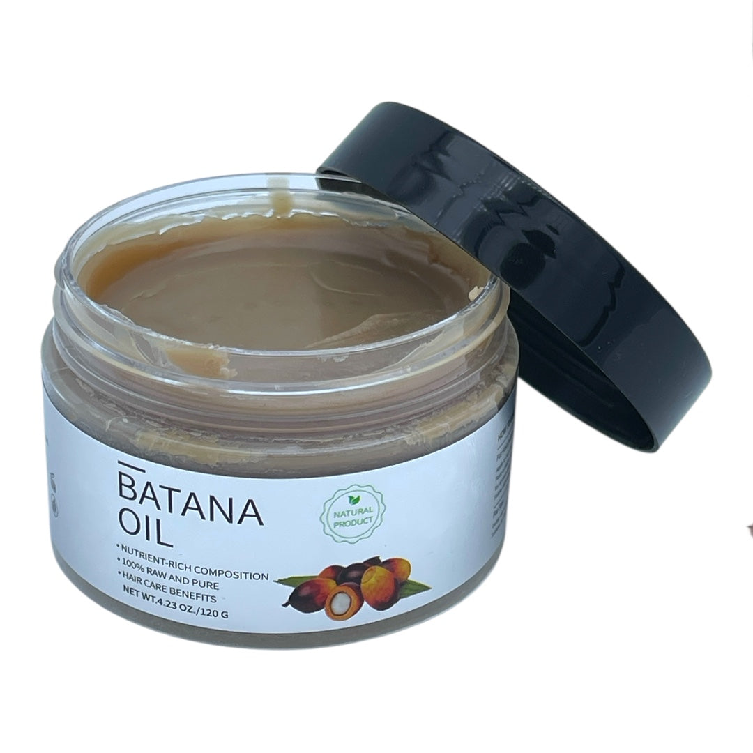 Raw Batana Oil for Hair Growth: 100% Pure & Organic - from Honduras Unrefined Promotes Hair thickness for Men & Women 120g
