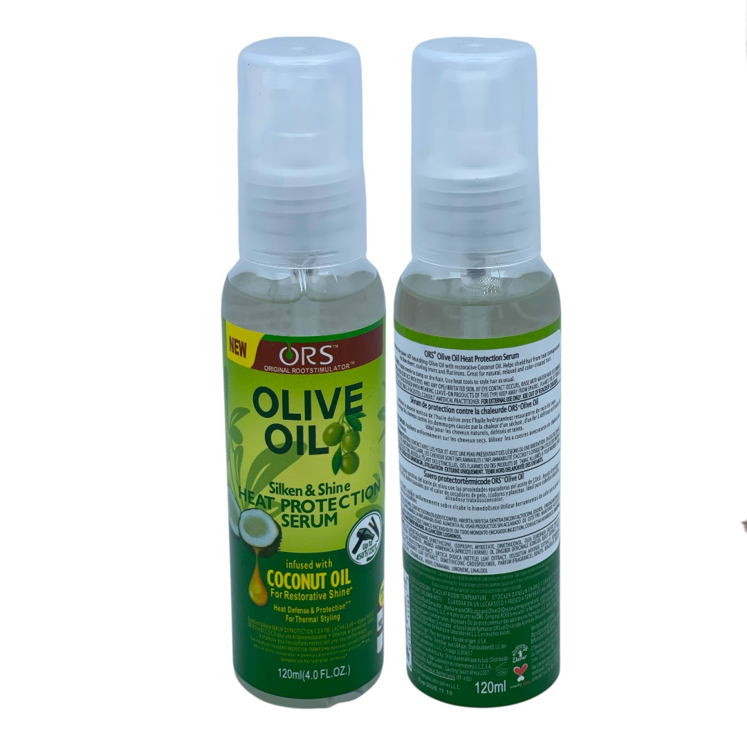ORS ORIGINAL ROOTS STIMULATOR OLIVE OIL Silken & Shine HEAT PRO SECTION SERUM 120g