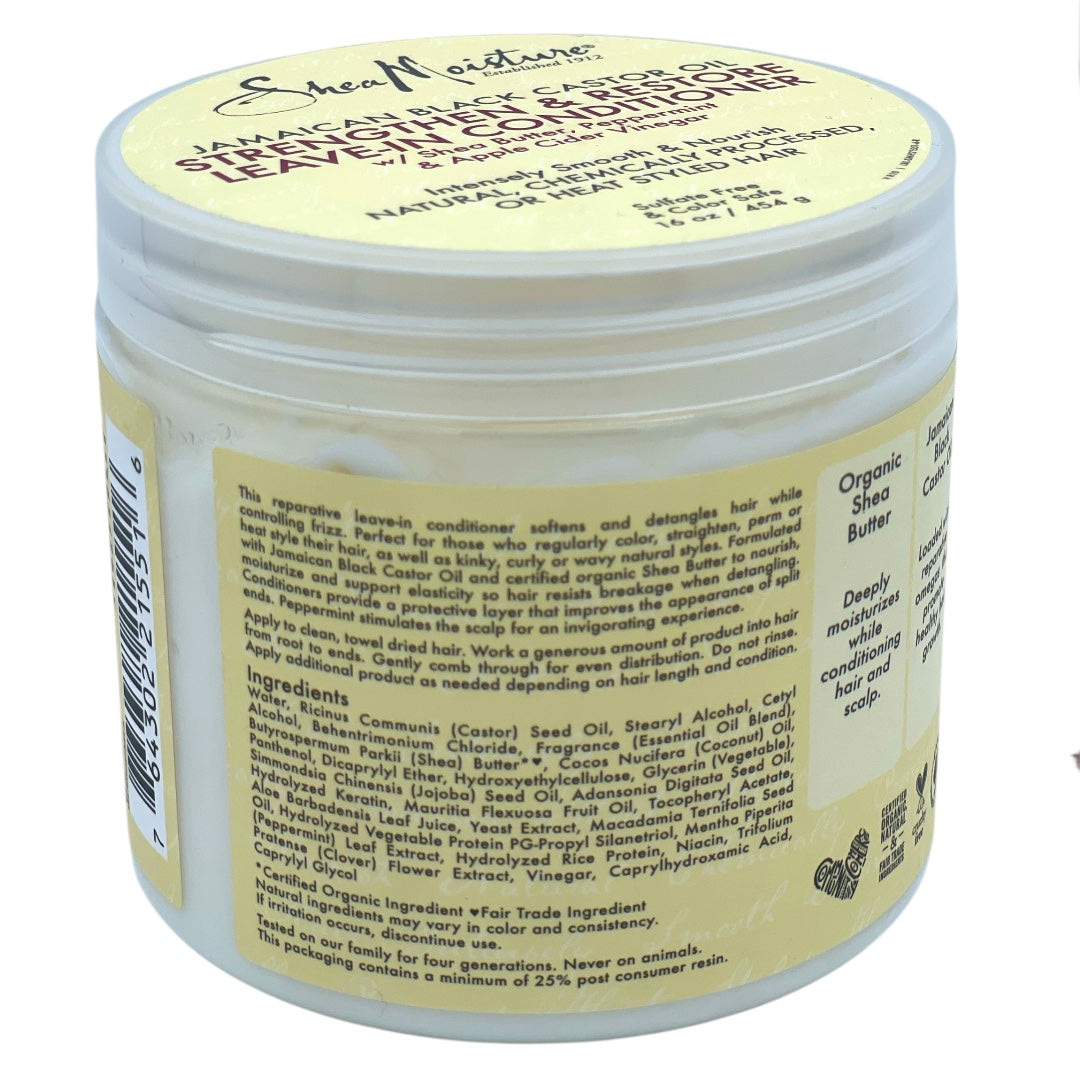 Shea Moisture BONUS JAMAICAN BLACK CASTOR OIL STRENGTHEN & RESTORE LEAVE-IN CONDITIONER 454g
