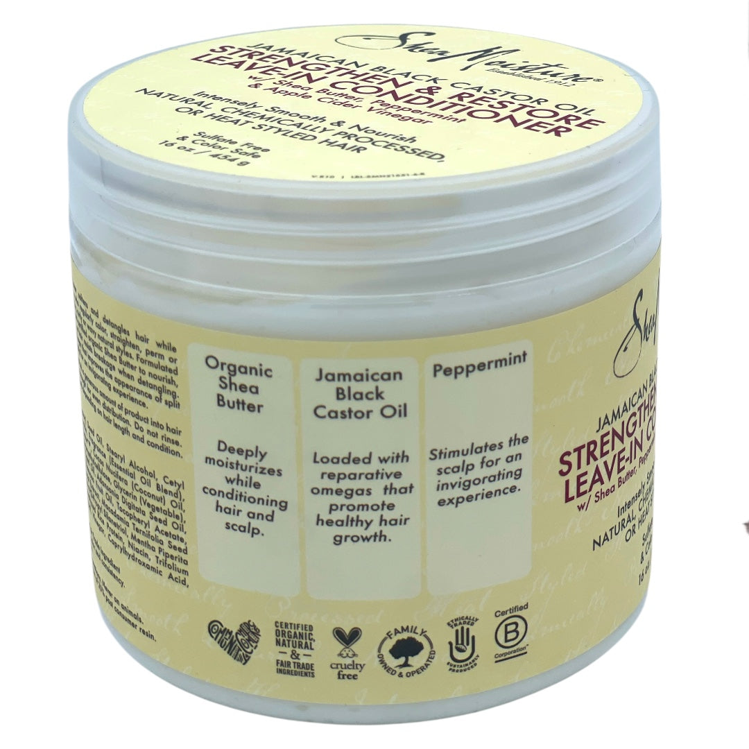 Shea Moisture BONUS JAMAICAN BLACK CASTOR OIL STRENGTHEN & RESTORE LEAVE-IN CONDITIONER 454g
